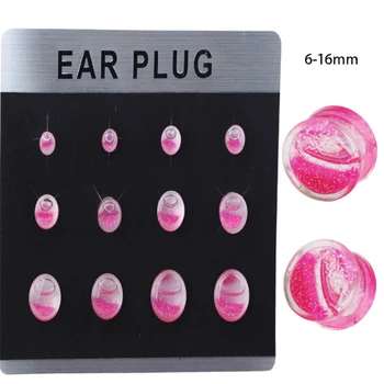 6pair/Set Women Men Ear Plug Tunnel Transparent Acrylic Tunnel Gauge Stretcher Punk Expander Body Piercing Jewelry
6pair/Set Women Men Ear Plug Tunnel Transparent Acrylic Tunnel Gauge Stretcher Punk Expander Body Piercing Jewelry