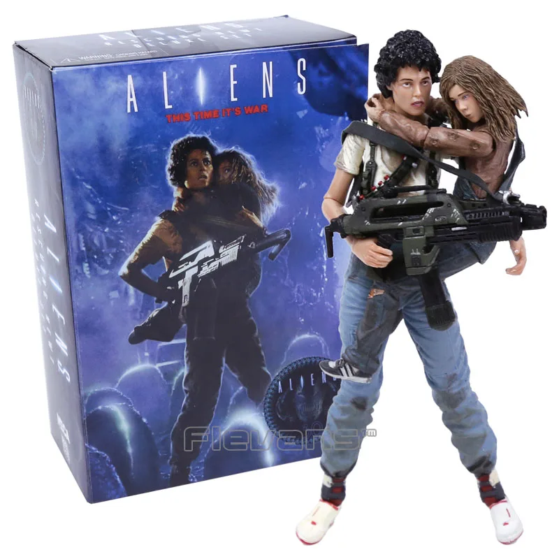 

NECA Alien 2 This time it's war Ellen Ripley & Newt 30th Anniversary PVC Action Figure Collectible Model Toy 2-pack 7" 18cm