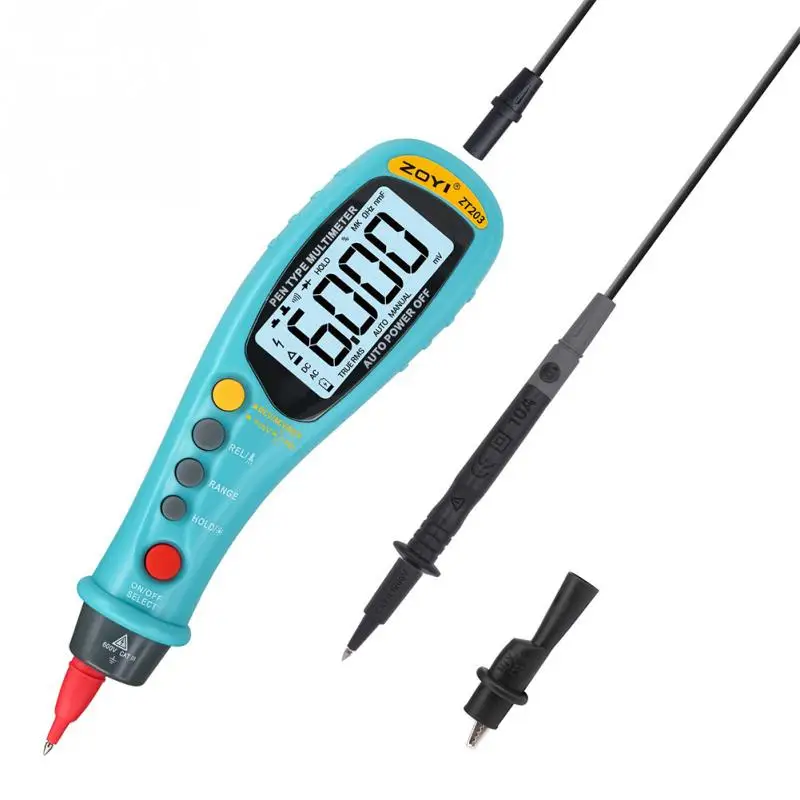 Portable Pen Type Digital Multimeter True RMS NCV 6000 Count Electronic Clamp Meter Ammeter Voltmeter Ohmmeter Insulation Tester
Portable Pen Type Digital Multimeter True RMS NCV 6000 Count Electronic Clamp Meter Ammeter Voltmeter Ohmmeter Insulation Tester