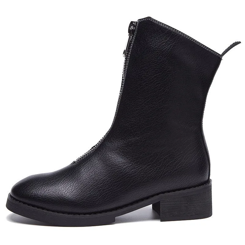 2019 Genuine Leather Womens Ankle Boots Black Women Shoes Winter Boots Warm New Casual Wedge Boots Martin Botas Feminina
2019 Genuine Leather Womens Ankle Boots Black Women Shoes Winter Boots Warm New Casual Wedge Boots Martin Botas Feminina
