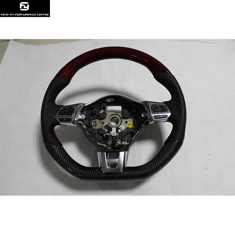 R style carbon fiber Car Steering Wheels Steering leather for Volkswagen Golf R style 09-15
R style carbon fiber Car Steering Wheels Steering leather for Volkswagen Golf R style 09-15