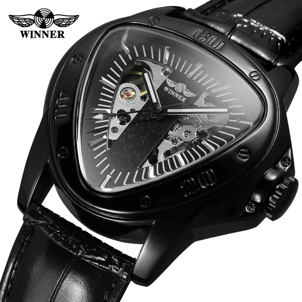 Men Watches Military Waterproof Triangle Wristwatch Skeleton Reloje Hombre Clock Winner Luxury Brand Automatic Mechanical Watch
Men Watches Military Waterproof Triangle Wristwatch Skeleton Reloje Hombre Clock Winner Luxury Brand Automatic Mechanical Watch