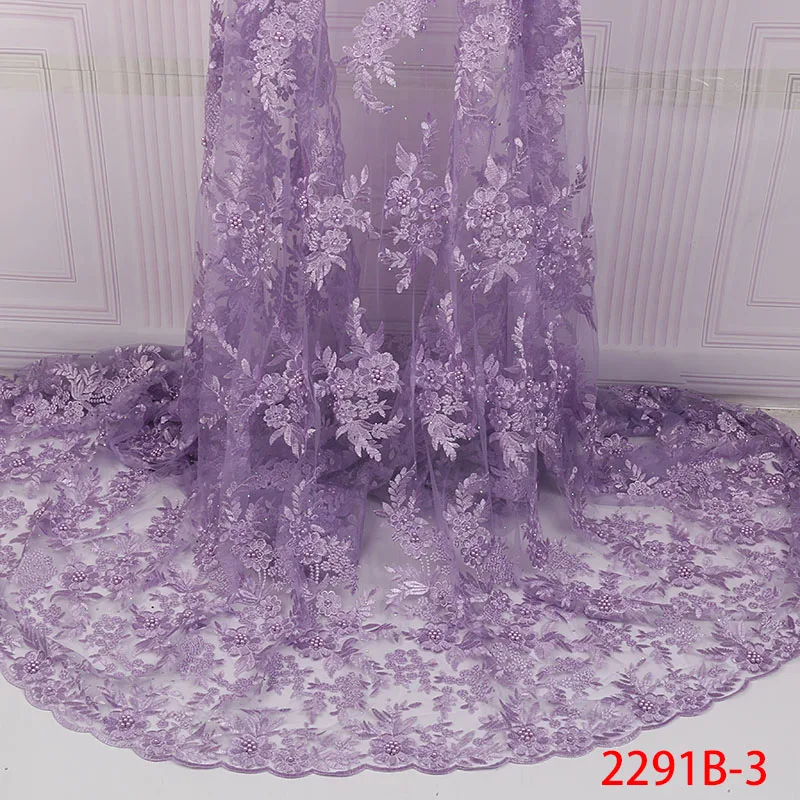 African Lace Fabrics 5yard Purple French Lace Fabric 2018 High Quality Nigerian Lace Fabric For Wedding Dress XZ2291B-2
African Lace Fabrics 5yard Purple French Lace Fabric 2018 High Quality Nigerian Lace Fabric For Wedding Dress XZ2291B-2