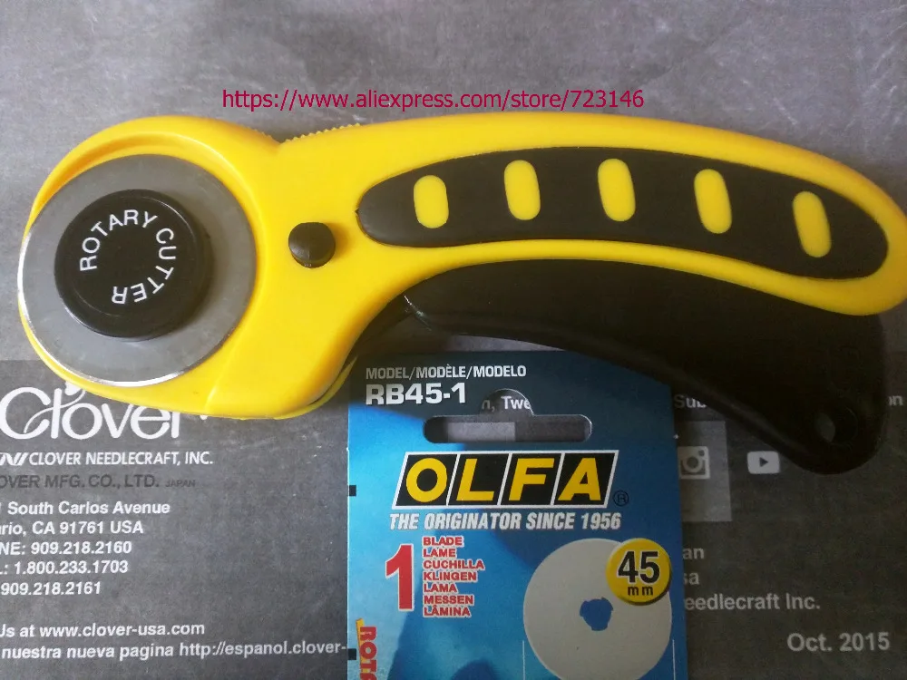 45mm Deluxe Ergonomic Rotary Cutter RUNDSCHNEIDER TAGLIERINA ROTANTE Sewing Quilting Fabric Cutting Craft Tool Blades olfa RB45
45mm Deluxe Ergonomic Rotary Cutter RUNDSCHNEIDER TAGLIERINA ROTANTE Sewing Quilting Fabric Cutting Craft Tool Blades olfa RB45