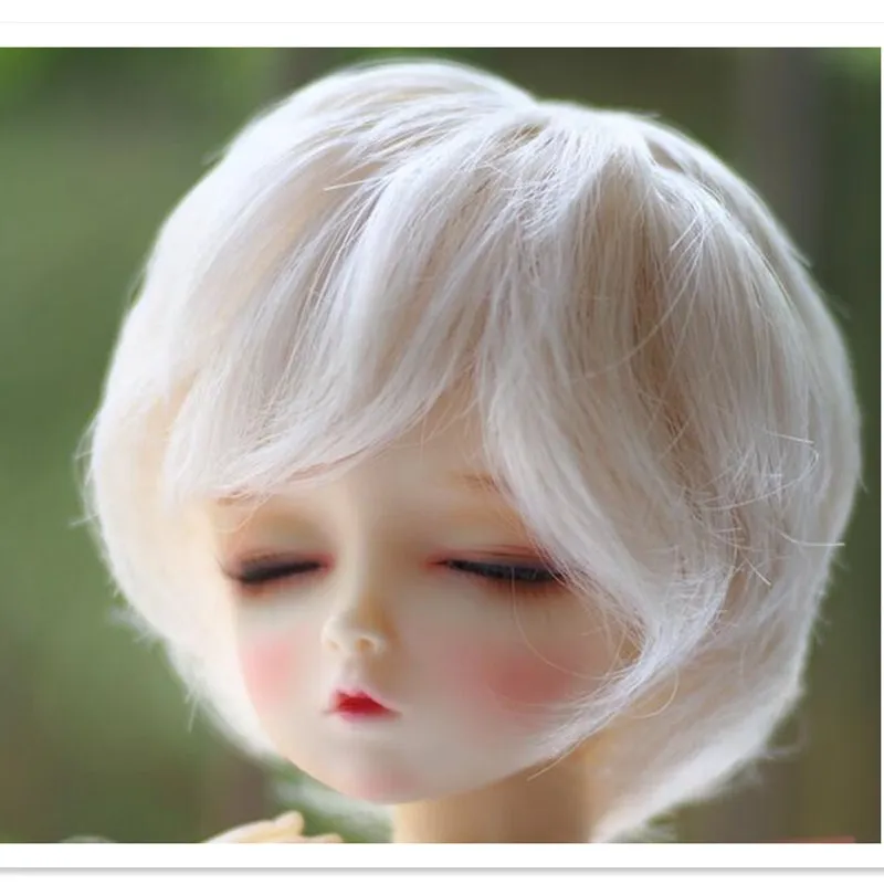 BEIOUFENG 1/3 1/4 1/6 BJD парик высокая Температура Мальчик короткие вьющиеся волосы кукла