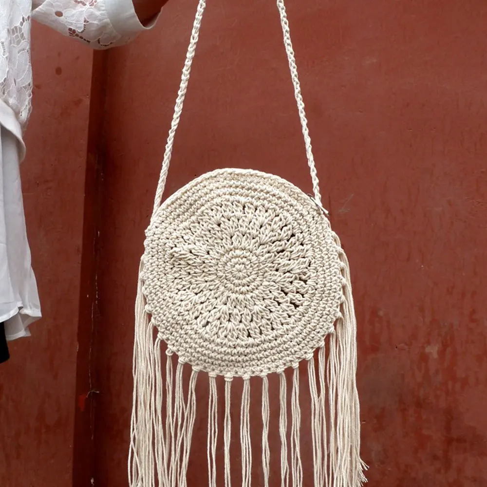 Bohemian Tassel Shoulder Bag Cross body Bags Crochet Messenger Bags Tassels For Storage Beach Holiday
Bohemian Tassel Shoulder Bag Cross body Bags Crochet Messenger Bags Tassels For Storage Beach Holiday