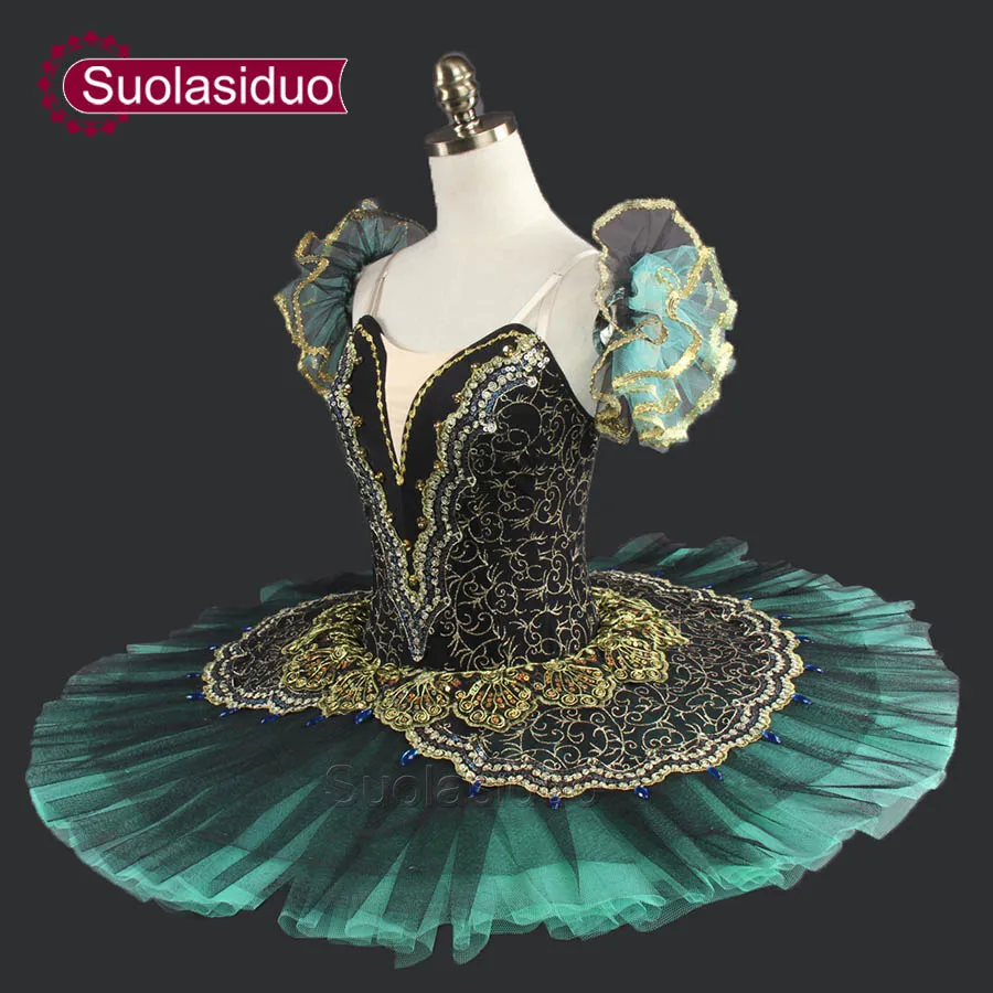 10pcs Black Professional Ballet Tutus Girls Ballet Tutu Professional Ballet Tutu Black Green Professional Pancake Tutus SD0014
10pcs Black Professional Ballet Tutus Girls Ballet Tutu Professional Ballet Tutu Black Green Professional Pancake Tutus SD0014