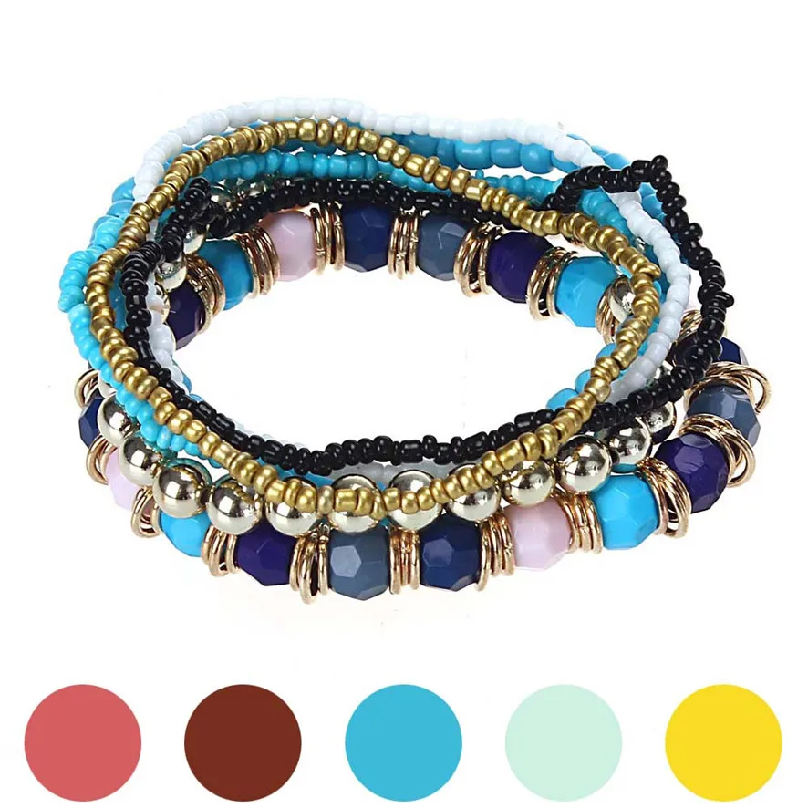 7PCS/Set Women Multilayer Acrylic Beads Bangle Bracelets Beach Jewelry Gifts Vintage Beaded Bracelets
7PCS/Set Women Multilayer Acrylic Beads Bangle Bracelets Beach Jewelry Gifts Vintage Beaded Bracelets