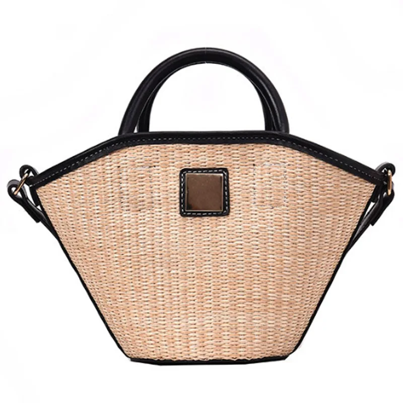 LJL-Summer Hand-Woven Bucket Bag Retro Large Capacity Shoulder Messenger Bag Beach Bag
LJL-Summer Hand-Woven Bucket Bag Retro Large Capacity Shoulder Messenger Bag Beach Bag