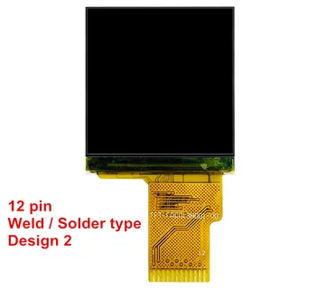 TFT LCD display screen for 1.3 inch IPS visual angle 240*240 resolution 12 pin ST7789 Welded MCU SPI interface
TFT LCD display screen for 1.3 inch IPS visual angle 240*240 resolution 12 pin ST7789 Welded MCU SPI interface