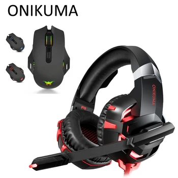 ONIKUMA K2A PS4 Headset Casque PC Gamer Bass Gaming Headphones with Microphone + Pro Wired USB Gaming Mouse
ONIKUMA K2A PS4 Headset Casque PC Gamer Bass Gaming Headphones with Microphone + Pro Wired USB Gaming Mouse