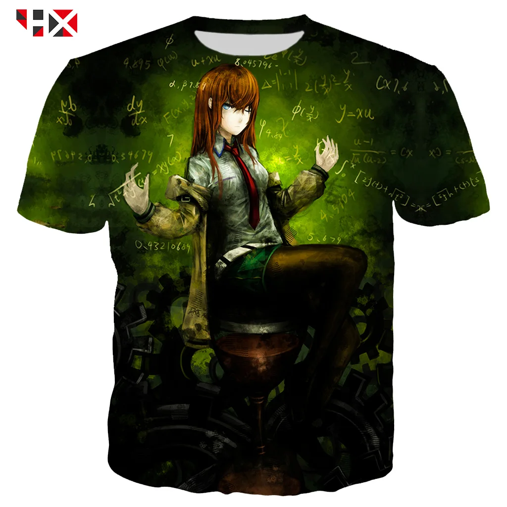 HX Summer Harajuku Short Sleeve T-Shirt 3D Print Men/Women Anime Steins Gate Men T Shirt Casual Streetwear Pullover Tops HX782
HX Summer Harajuku Short Sleeve T-Shirt 3D Print Men/Women Anime Steins Gate Men T Shirt Casual Streetwear Pullover Tops HX782