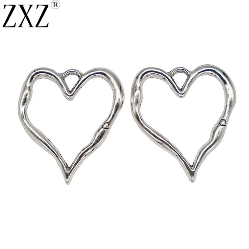 ZXZ 5pcs Antique Silver Large Hollow Open Heart Charms Pendants for Jewelry Making Findings 76x67mm
ZXZ 5pcs Antique Silver Large Hollow Open Heart Charms Pendants for Jewelry Making Findings 76x67mm