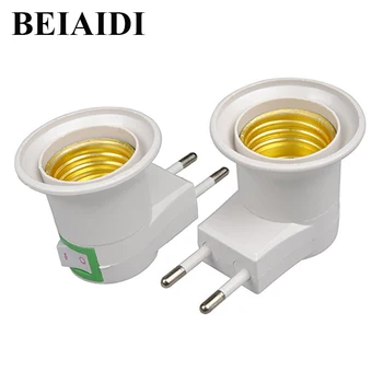 BEIAIDI 2pcs E27 LED light Bulb Adapter Lamp Holder Converter With Button Switch ON/OFF E27 Male Socket 110V 220V US/EU Plug
BEIAIDI 2pcs E27 LED light Bulb Adapter Lamp Holder Converter With Button Switch ON/OFF E27 Male Socket 110V 220V US/EU Plug