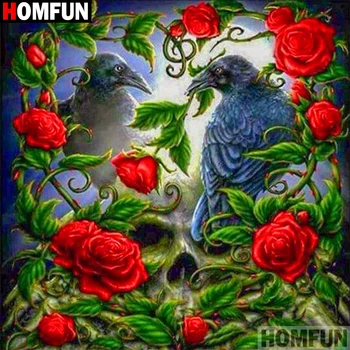 HOMFUN Full Square/Round Drill 5D DIY Diamond Painting "Crow flower heart" 3D Diamond Embroidery Cross Stitch Home Decor A19372
HOMFUN Full Square/Round Drill 5D DIY Diamond Painting "Crow flower heart" 3D Diamond Embroidery Cross Stitch Home Decor A19372