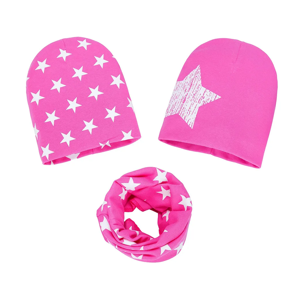 3PC/set Autumn Winter Crochet Children Hats Star Print Cotton Baby Hat Scarf Set Boys Girls Kids Beanies Cap Scarf Collar
3PC/set Autumn Winter Crochet Children Hats Star Print Cotton Baby Hat Scarf Set Boys Girls Kids Beanies Cap Scarf Collar
