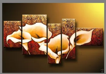 5-Piece "Calla Lily" Flower Large Abstract Modern 100% Hand Painted Oil Paintings on Canvas Wall Art Set Deco Home Decoration
5-Piece "Calla Lily" Flower Large Abstract Modern 100% Hand Painted Oil Paintings on Canvas Wall Art Set Deco Home Decoration