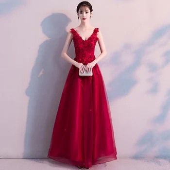2020 Ladies Stage Show Gowns Elegant Office Business Dress Bridesmaid Lace Flower Wedding Dresses Cheongsam Noble V-Neck Qipao
2020 Ladies Stage Show Gowns Elegant Office Business Dress Bridesmaid Lace Flower Wedding Dresses Cheongsam Noble V-Neck Qipao
