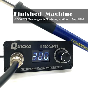 2019 Quicko T12-941 MINI LED soldering station with 9501 handle with EU adapter 24V3A solder T12 iron tip Portable welding tool
2019 Quicko T12-941 MINI LED soldering station with 9501 handle with EU adapter 24V3A solder T12 iron tip Portable welding tool