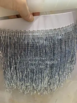 stock 5yards/bag 15cm Grey silver beads with curved fringe for dress design stage festival decoration YM155#
stock 5yards/bag 15cm Grey silver beads with curved fringe for dress design stage festival decoration YM155#