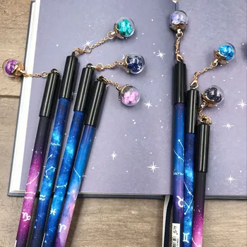 1Pcs Novelty Gel Pen Twelve Zodiac Star Shard Wishing Bottle Pendant Black Ink Pen Stationery
1Pcs Novelty Gel Pen Twelve Zodiac Star Shard Wishing Bottle Pendant Black Ink Pen Stationery