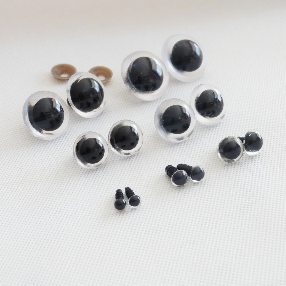 40pcs--6/8/9/10/12/13/14/15/16/18mm clear round shape toy eyes safety eyes & washer for diy plush doll findings
40pcs--6/8/9/10/12/13/14/15/16/18mm clear round shape toy eyes safety eyes & washer for diy plush doll findings