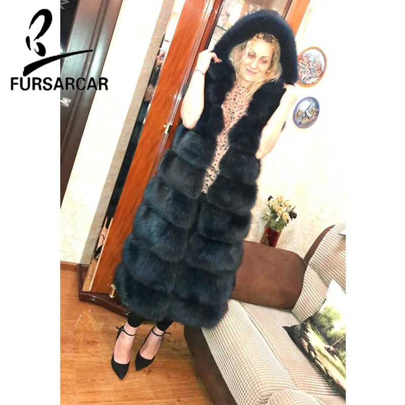 FURSARCAR Female Fur Plus Size Jacket Women Winter Casual Thick Fur Fox With Hood Navy Blue Solid Real Fur Fox Coat Luxury
FURSARCAR Female Fur Plus Size Jacket Women Winter Casual Thick Fur Fox With Hood Navy Blue Solid Real Fur Fox Coat Luxury