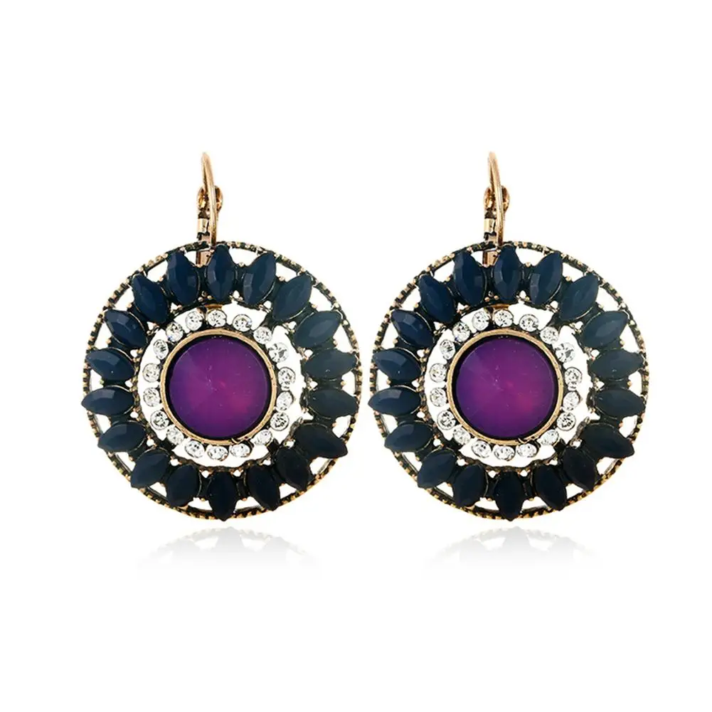 Fashion Retro Flower Style Hollow Shiny Rhinestone Resin Leverback Dangle Earrings Party Jewelry Gift
Fashion Retro Flower Style Hollow Shiny Rhinestone Resin Leverback Dangle Earrings Party Jewelry Gift