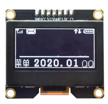 IPS 1.54 inch 7P Whtie/Yellow/Blue SPI PM OLED Screen with PCB Board Iron Frame SSD1309 Drive IC 3-5.5V 128*64
IPS 1.54 inch 7P Whtie/Yellow/Blue SPI PM OLED Screen with PCB Board Iron Frame SSD1309 Drive IC 3-5.5V 128*64