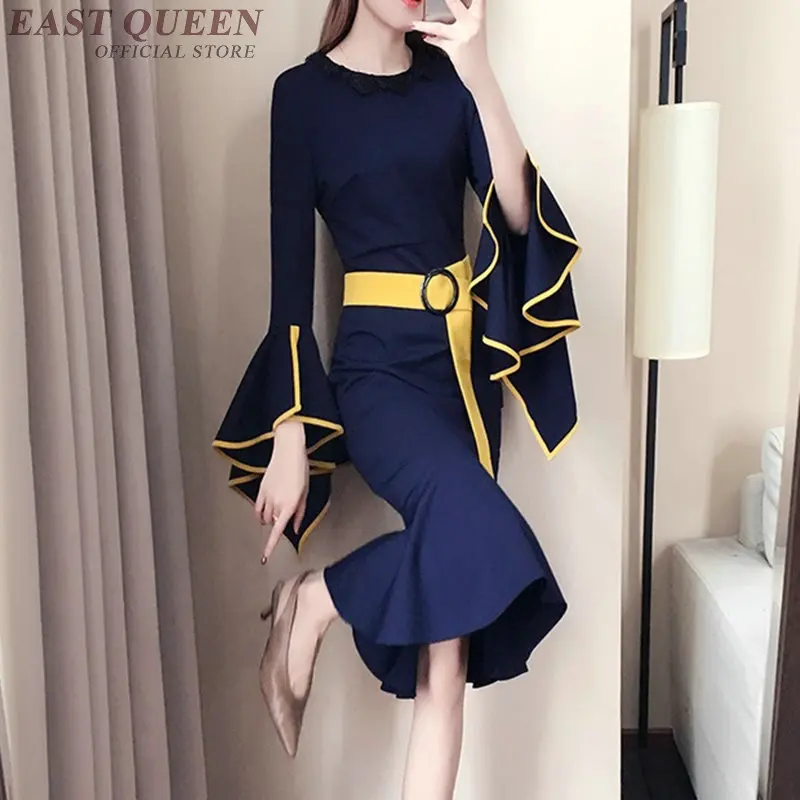 Ladies female elegant business office dress for special occasions festival social midi dress with belt flounce sexy KK2043
Ladies female elegant business office dress for special occasions festival social midi dress with belt flounce sexy KK2043