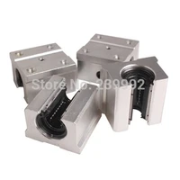 4 pcs SBR20UU SBR20 20mm Linear Ball Bearing Block CNC Router CNC parts 4 pcs SBR20UU SBR20 20mm Linear Ball Bearing Block CNC Router CNC parts