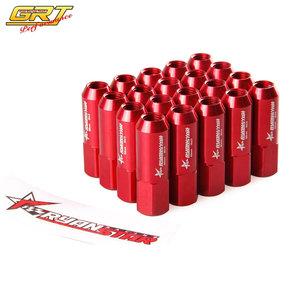 RYANSTAR - Car styking JDM style Racing Car Auto Aluminum 60mm wheel lug nuts M12*1.5 RS-LN001A
RYANSTAR - Car styking JDM style Racing Car Auto Aluminum 60mm wheel lug nuts M12*1.5 RS-LN001A