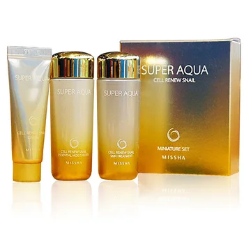 MISSHA Super Aqua Cell Renew Snail Sample 1 set (Cleasing Foam 20ml+skin Treatment 30ml+Moisturizer 30ml)
MISSHA Super Aqua Cell Renew Snail Sample 1 set (Cleasing Foam 20ml+skin Treatment 30ml+Moisturizer 30ml)