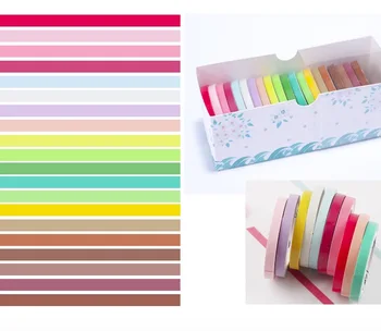 20 Pcs/lot Slim 5mm*5m Solid Color Masking Tape Adhesive Tape Colorful Washi Tape
20 Pcs/lot Slim 5mm*5m Solid Color Masking Tape Adhesive Tape Colorful Washi Tape