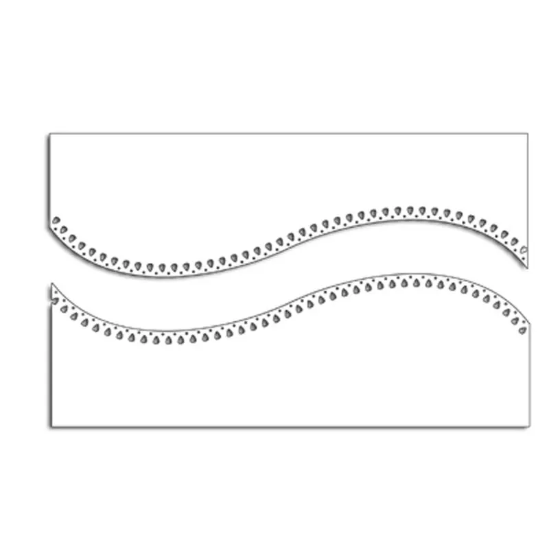 Curved Stitch Metal Cutting Dies Scrapbooking craft Dies cuts emboss paper card make stencil die template 15X3.2CM
Curved Stitch Metal Cutting Dies Scrapbooking craft Dies cuts emboss paper card make stencil die template 15X3.2CM