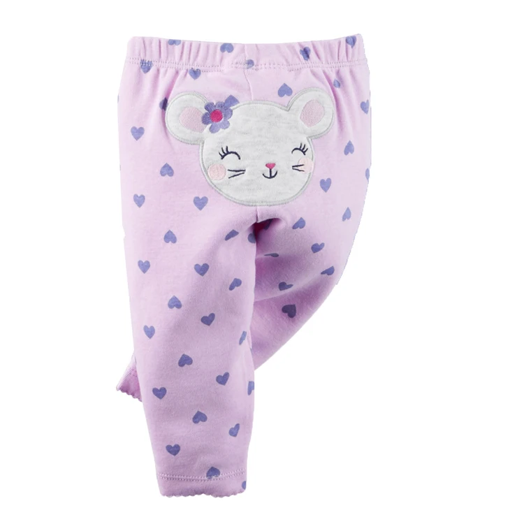 cartoon baby pants soft cotton elastic waistband (7)