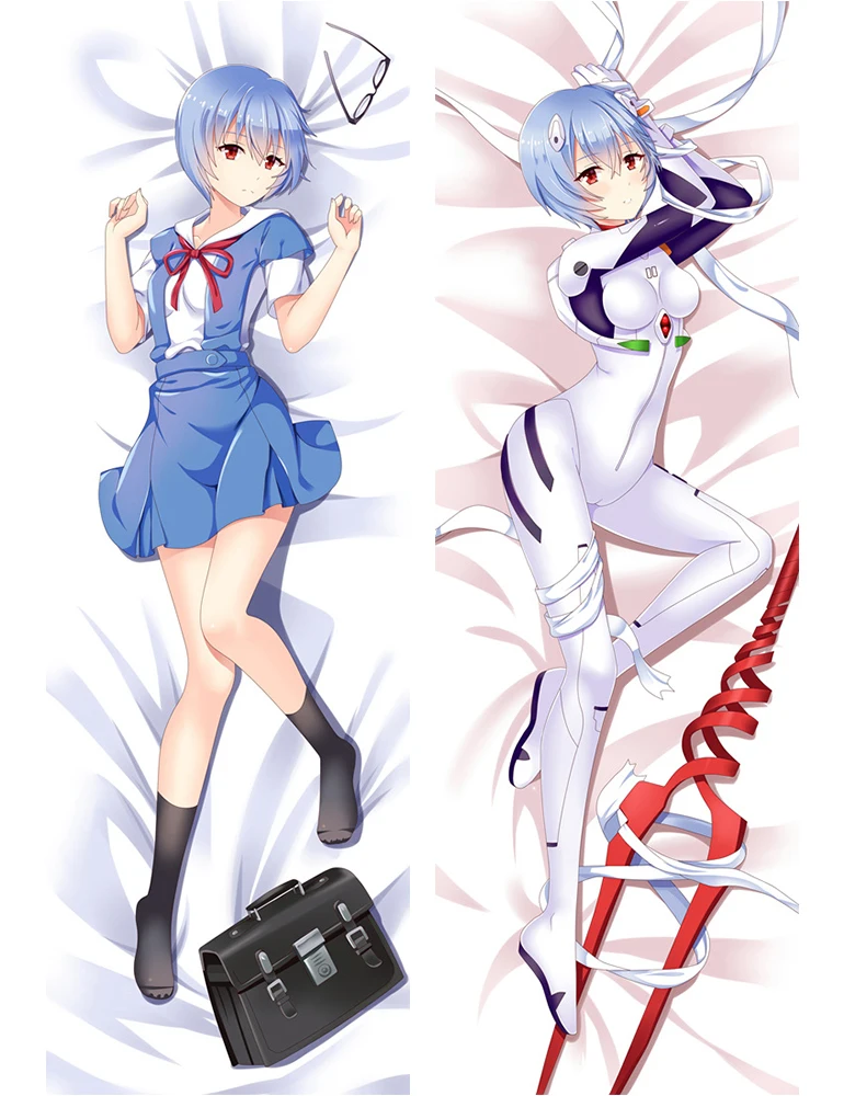 Evangelion Rei Ayanami Asuka Hugging Body Pillow case anime Dakimakura