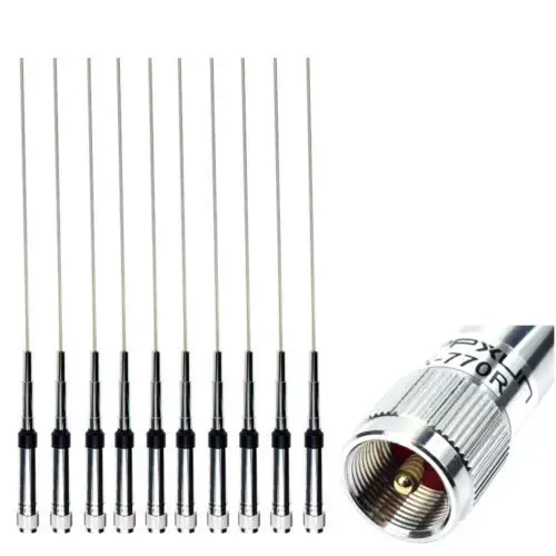 10pcs SL16/UHF-J/M Antenna Stainless Steel 150W VHF/UHF For Radio Mobile/Station
10pcs SL16/UHF-J/M Antenna Stainless Steel 150W VHF/UHF For Radio Mobile/Station