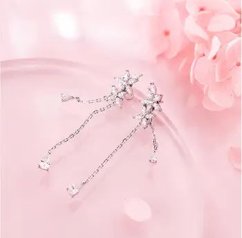Front back Earrings 100% Real 925 Sterling Silver Earrings Silver Jewelry with Cubic Zirconia
Front back Earrings 100% Real 925 Sterling Silver Earrings Silver Jewelry with Cubic Zirconia