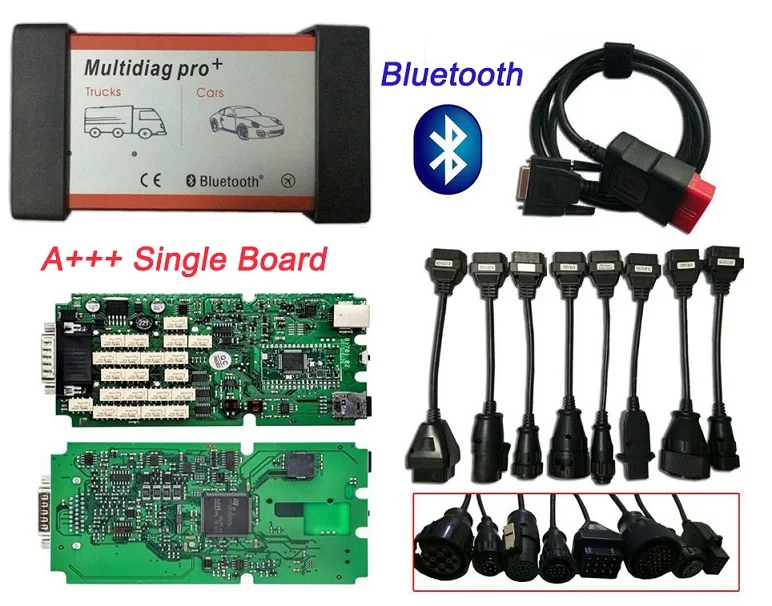 A+ Quality single PCB Multidiag pro+ TCS cdp pro bluetooth 2015.R2/2015.R3 keygen software OBD2 diagnostic tool+8 TRUCK cables
A+ Quality single PCB Multidiag pro+ TCS cdp pro bluetooth 2015.R2/2015.R3 keygen software OBD2 diagnostic tool+8 TRUCK cables