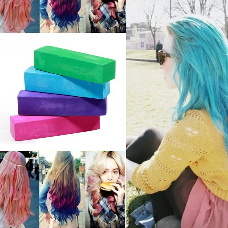 

2018 New arrival 4 Colors Non-toxic Soft Hair Crayons Pastel Kit Temporary Chalk Dye Personalized Hair Color for DIY Hair Style