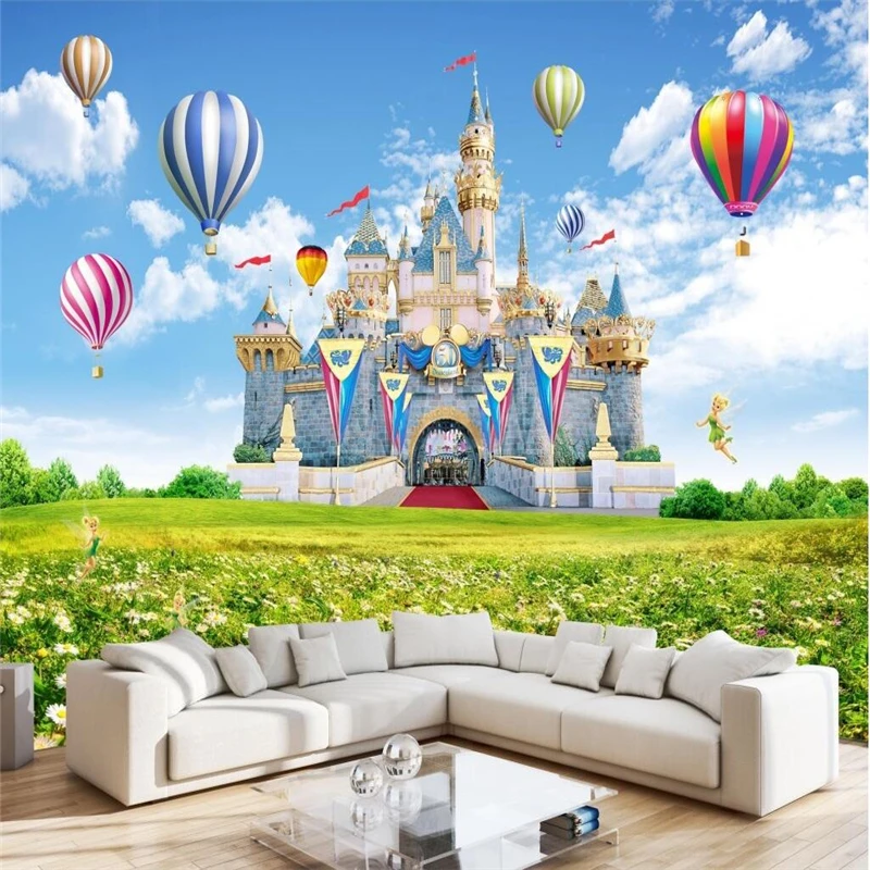 

beibehang Custom photo wallpaper 3D mural fantasy castle original children landscape painting HD quality papel de parede