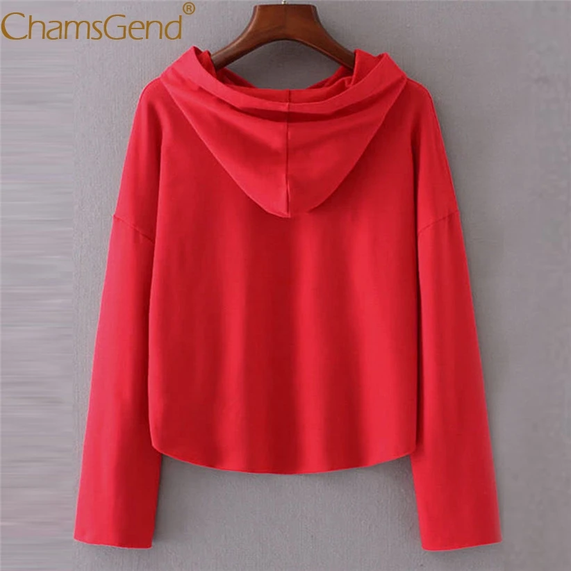 Chamsgend Drop Shipping Women Casual Solid Red Hoodie Crop Top Long Sleeve Sweatshirt Streetwear Blouse Shirt 71012
Chamsgend Drop Shipping Women Casual Solid Red Hoodie Crop Top Long Sleeve Sweatshirt Streetwear Blouse Shirt 71012