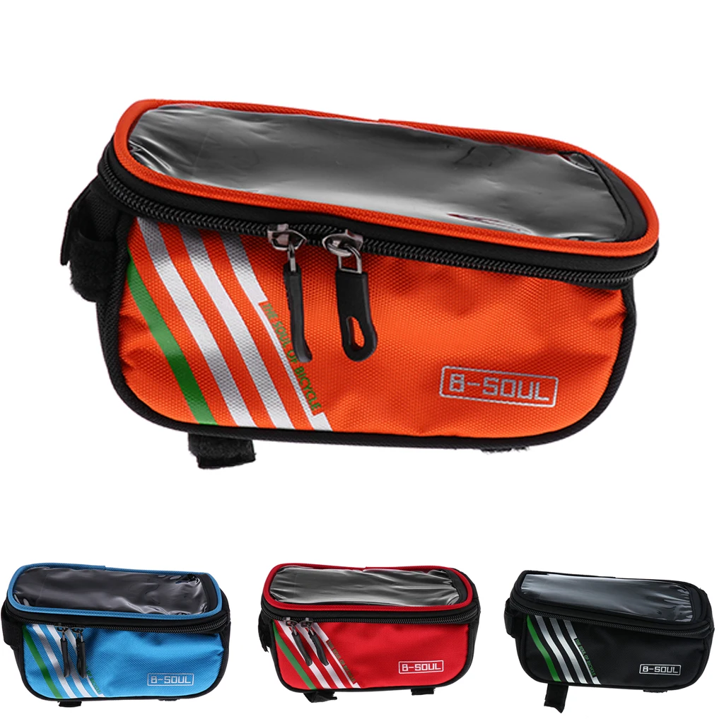 Bike Bag with Waterproof Touch Screen Phone Case Size 5.5 Inches Bicycle Accessories for Bicycle Frame Top Tube Handlebar
Bike Bag with Waterproof Touch Screen Phone Case Size 5.5 Inches Bicycle Accessories for Bicycle Frame Top Tube Handlebar