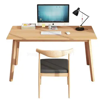 Desk Computer Desktop Household Simple Modern Solid Wooden Legs Student Desk Simple Small Table Bedroom
Desk Computer Desktop Household Simple Modern Solid Wooden Legs Student Desk Simple Small Table Bedroom