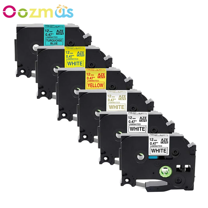 6 Packs Compatible for Brother P-Touch Label tz Tape for TZe-231 TZe-234 TZe-632 TZe-633 TZe-T531 12mm Work with Brother P-Touch
6 Packs Compatible for Brother P-Touch Label tz Tape for TZe-231 TZe-234 TZe-632 TZe-633 TZe-T531 12mm Work with Brother P-Touch