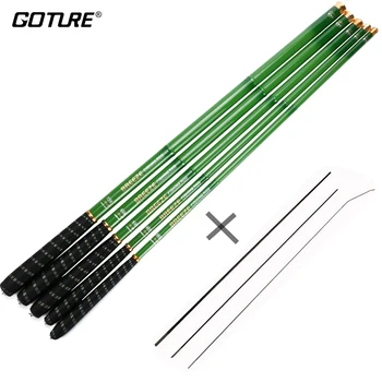 Goture Telescopic Fishing Rod Carbon Fiber Hand Pole 3.6-7.2M 28 Power Ultralight 32T Stream Fish Rods with 3 Spare Top Tips
Goture Telescopic Fishing Rod Carbon Fiber Hand Pole 3.6-7.2M 28 Power Ultralight 32T Stream Fish Rods with 3 Spare Top Tips