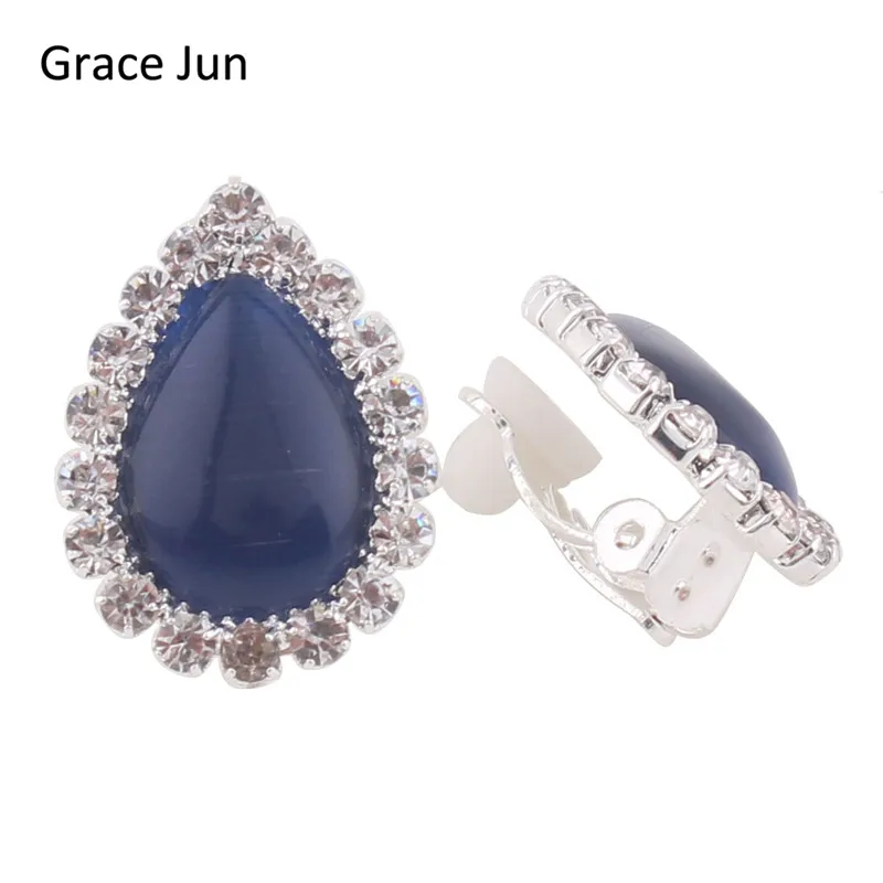 Grace Jun(TM) Bridal Rhinestone Crystal Opal Water Drop Clip on Earrings Non Piercing for Women High Quality No Hole Ear Clip
Grace Jun(TM) Bridal Rhinestone Crystal Opal Water Drop Clip on Earrings Non Piercing for Women High Quality No Hole Ear Clip