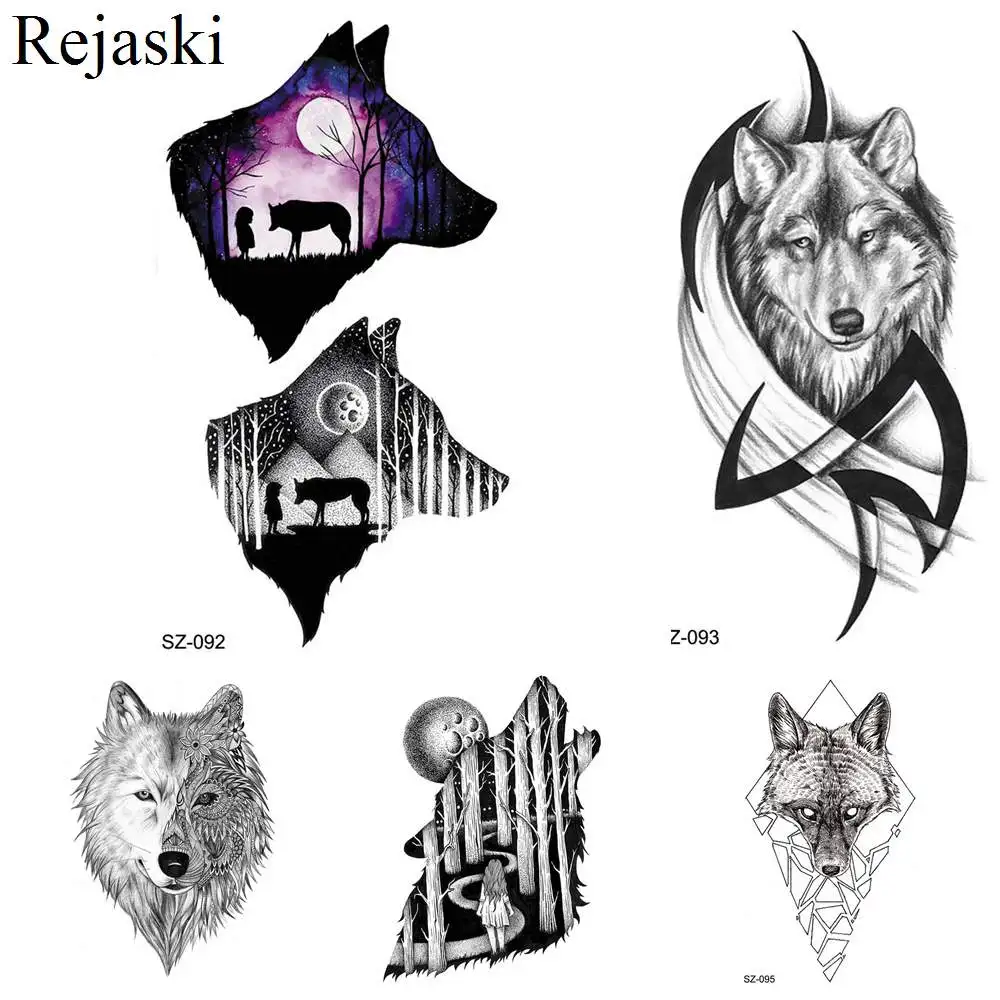 Rejaski Women Temporary Arm Tattoo Stickers Black Men Body Hands Totem Wolf Waterproof Tatoo Timber Moon Fake Tattoo Moon Makeup
Rejaski Women Temporary Arm Tattoo Stickers Black Men Body Hands Totem Wolf Waterproof Tatoo Timber Moon Fake Tattoo Moon Makeup