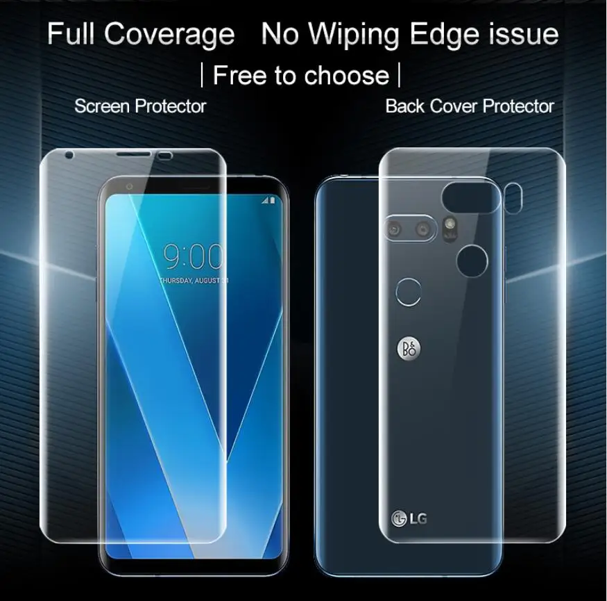 For LG V30 V30+ H930 Screen Protector 2PCS IMAK Full Coverage Front Back Hydrogel Screen Protector For LG V30 V30+ H930 Film
For LG V30 V30+ H930 Screen Protector 2PCS IMAK Full Coverage Front Back Hydrogel Screen Protector For LG V30 V30+ H930 Film